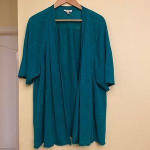 Eileen Fisher Teal Cardigan
